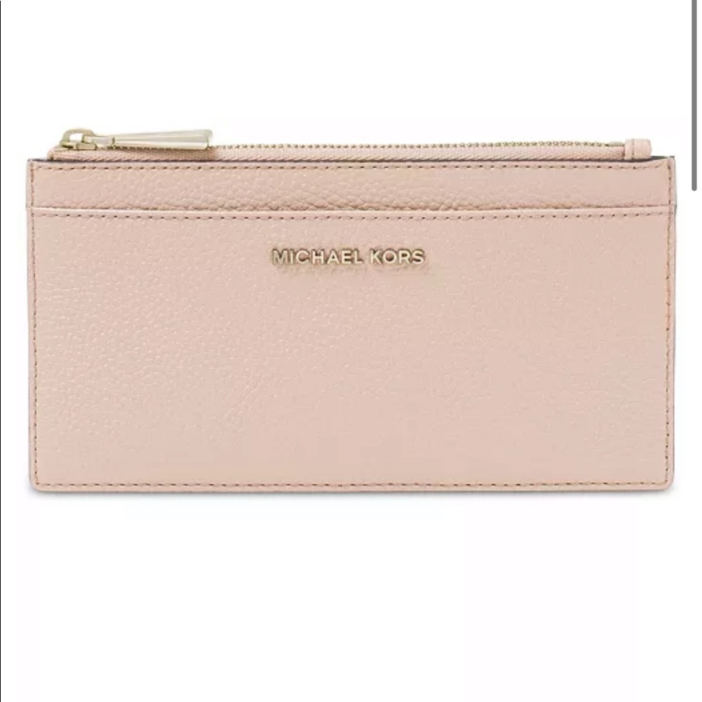 Michael Kors Pebbled Leather Slim Card Case